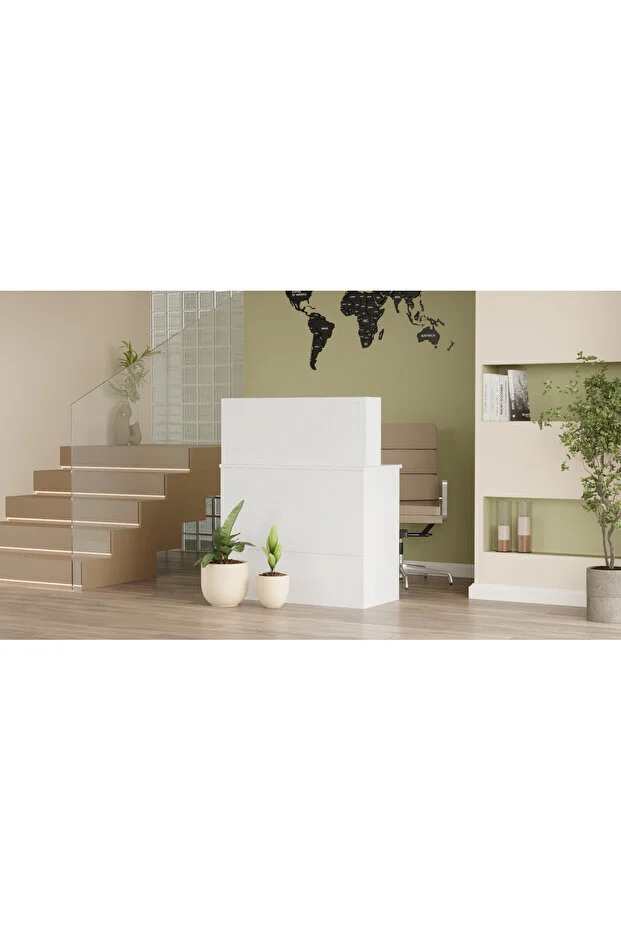 Vario H Ofis Karşılama Bankosu Beyaz VO20-W